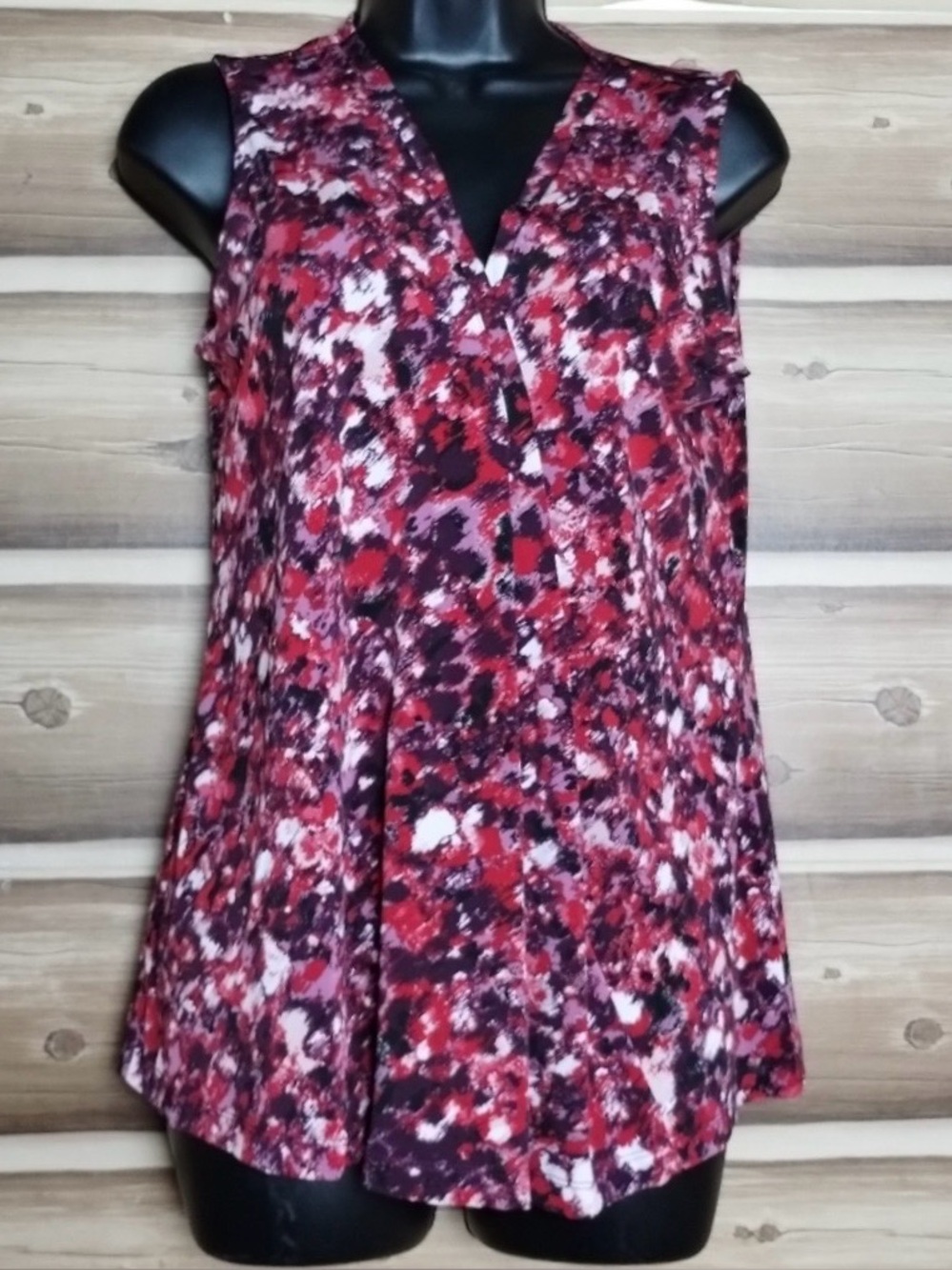 5 for $30 Dana buchman women red / black blouse size small‎